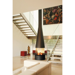 Камин дровяной Focus Filiofocus 2000 центральный, со стеклом